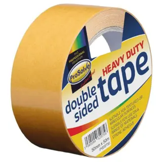 ProSolve Heavy Duty Double-sided Tape 50mm x 50m (Box Qty: 24)