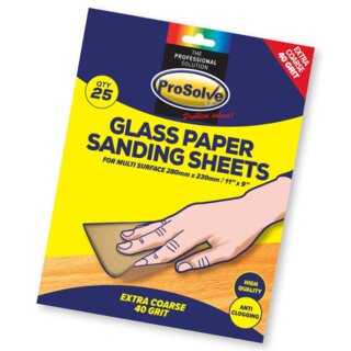 ProSolve Glass Paper Sanding Sheets