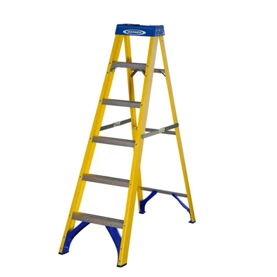 Werner 716 Series Fibreglass 6 Tread Step Ladder 1.67m