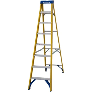 Werner 716 Series Fibreglass 8 Tread Step Ladder 2.23m