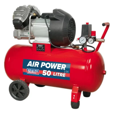 Sealey Air Power V-Twin Direct Drive 50L Electric Air Compressor