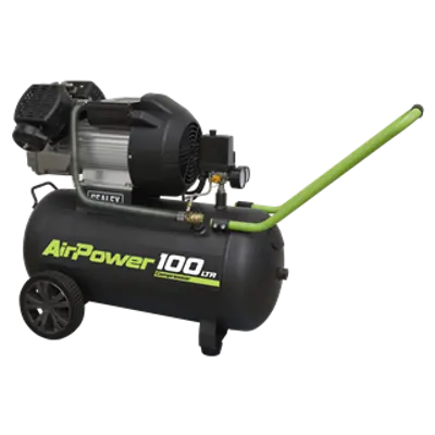 Sealey Air Power V-Twin Direct Drive 100L Electric Quiet Air Compressor