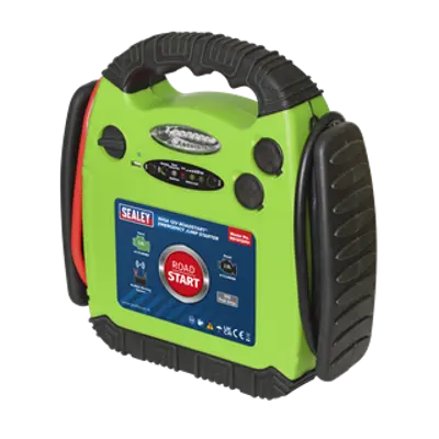 Sealey RoadStart 12v Jump Starter Power Pack 900A - Hi-Viz Green