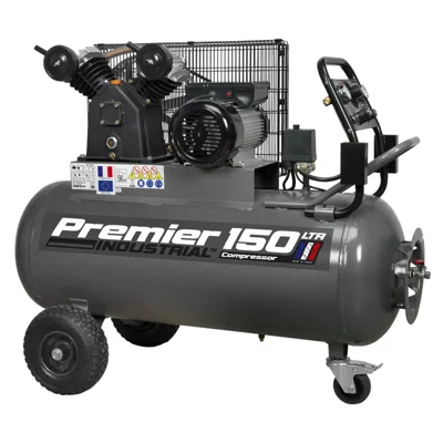 Sealey Premier Belt Drive 150L Air Compressor - 230V/16A