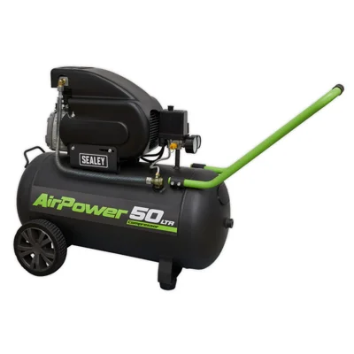 Sealey Air Power Direct Drive 50L Electric Air Compressor - 2hp Green