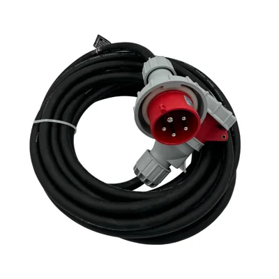 Connexion 415V Rubber Extension Lead With 32A 5 Core Plug And Coupler - 10m 2.5mm